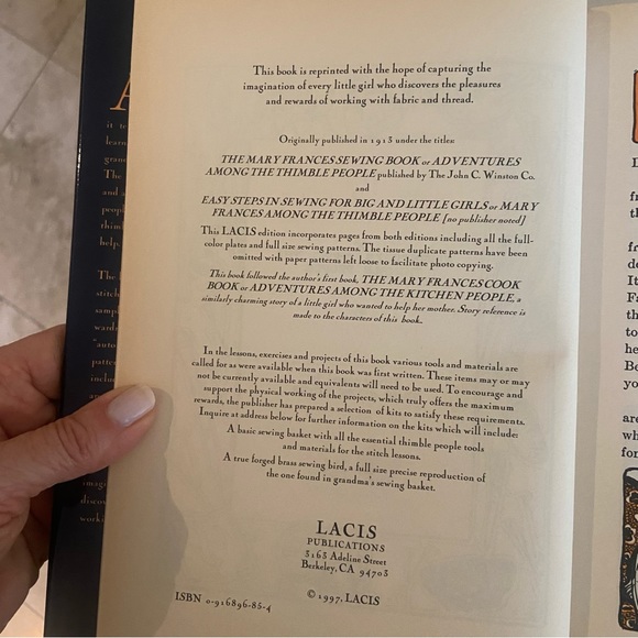 The Mary Frances Sewing Book: Adventures Among the Thimble People - Vintage - Picture 9 of 9